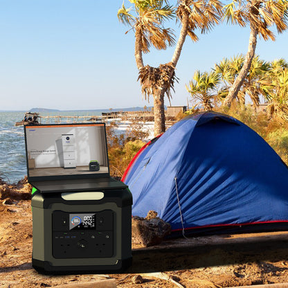 WISER Energy Solar Portable Power Station For Camping 2000W 1680Wh BP010P