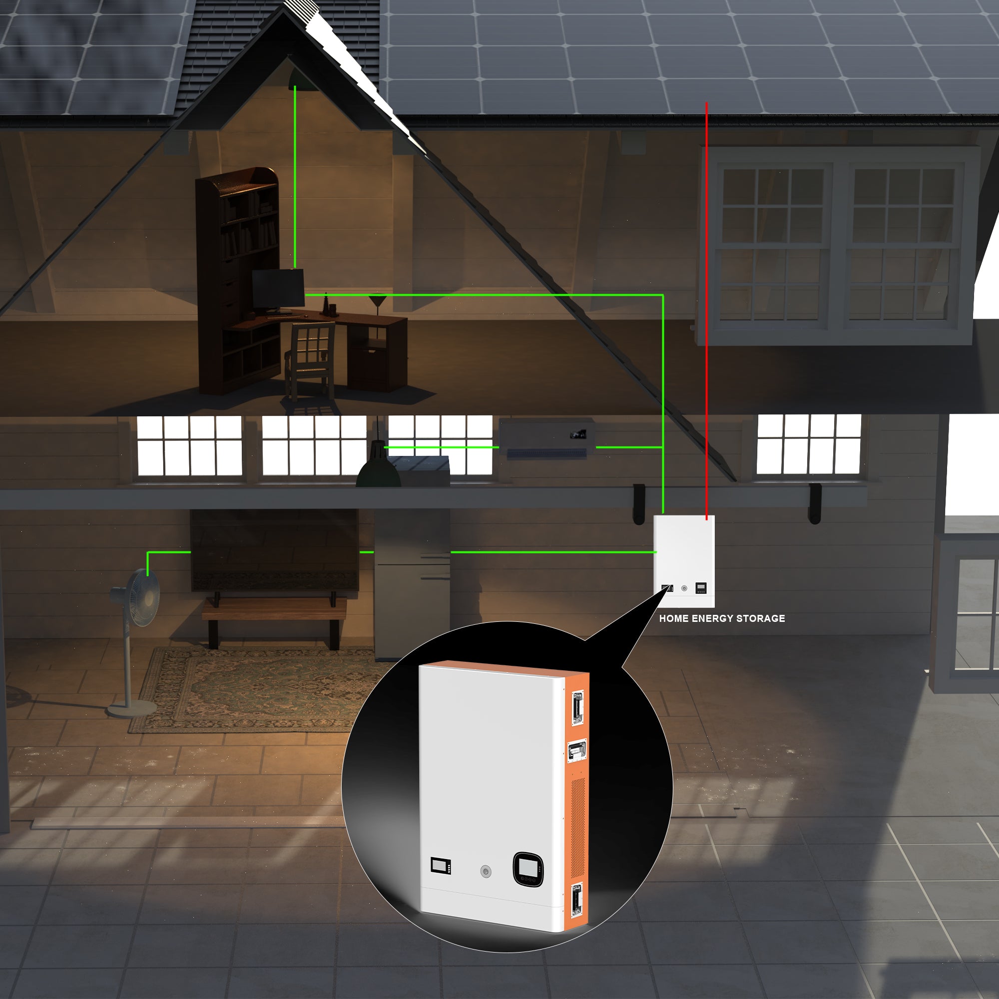 WISER Lithium Battery Home Energy Storage System Power Failure Back Up Energy