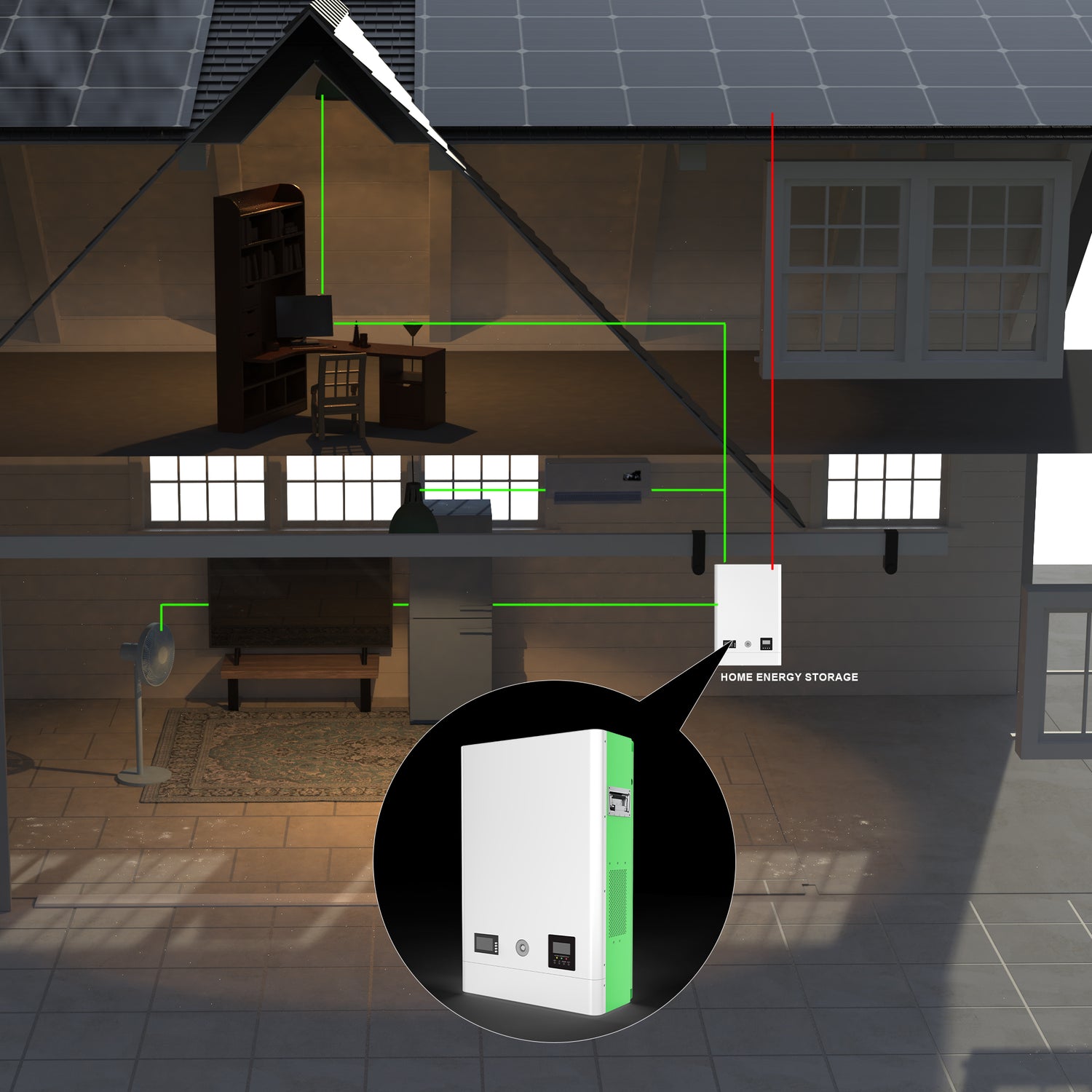 WISER Home Energy Storage System Back Up Energy Lithium Battery